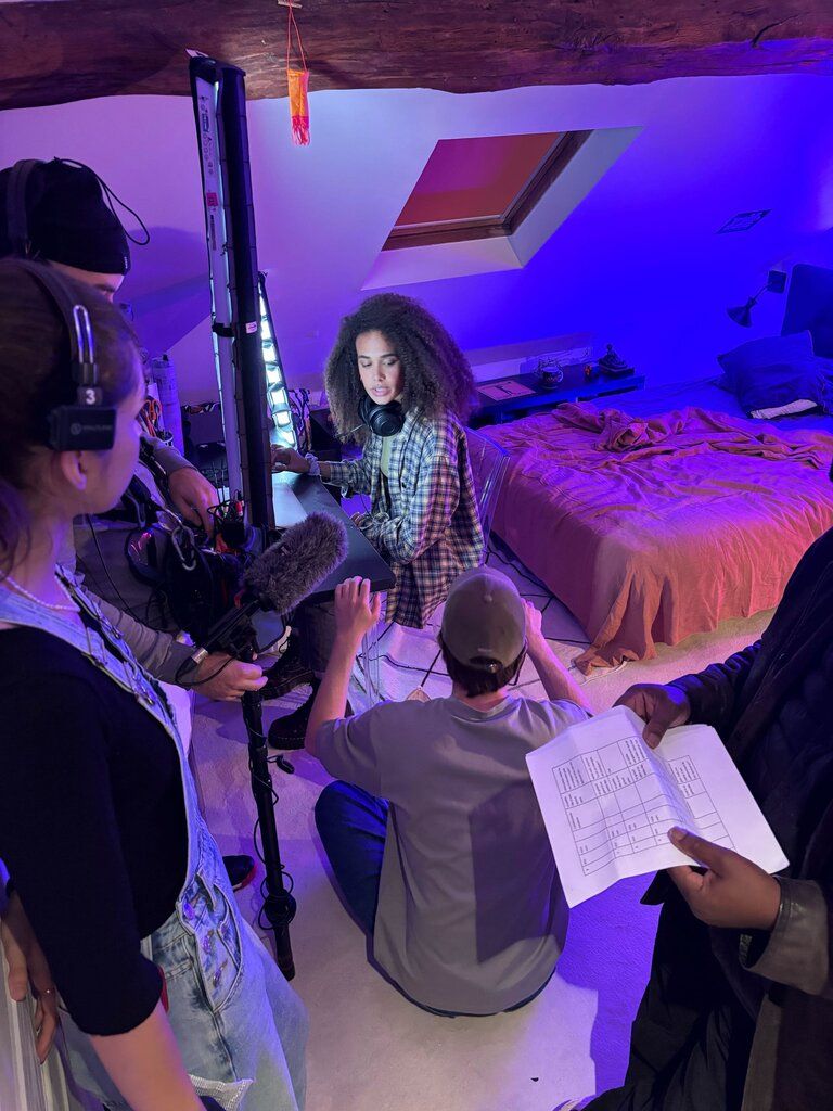 Photo du tournage de la campagne