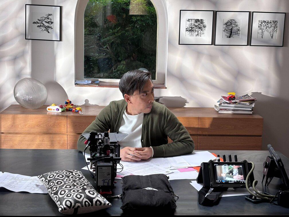 Photo du tournage de la campagne