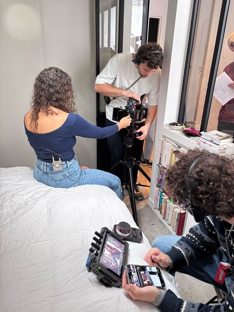 Photo du tournage de la campagne